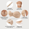 Strapless Front Closure Bra - Anti-Slip Grip Wireless