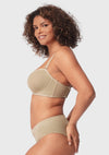 Leopard Unlined Strapless Minimizer Bra