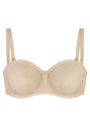 Leopard Unlined Strapless Minimizer Bra