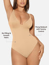 V-Neck Tummy Control Sculpt Bodysuit