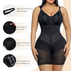 V-Panel Side Bust Padded Front Zip Mid-Thigh Faja Bodysuit