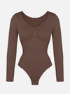 Seamless Long Sleeve Tummy Control Thong Bodysuit