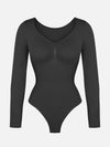 Seamless Long Sleeve Tummy Control Thong Bodysuit