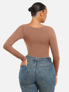 Seamless Long Sleeve Tummy Control Thong Bodysuit