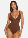 V-Neck Tummy Control Sculpt Bodysuit