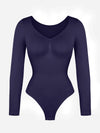 Seamless Long Sleeve Tummy Control Thong Bodysuit