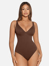 V-Neck Tummy Control Sculpt Bodysuit