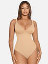 V-Neck Tummy Control Sculpt Bodysuit