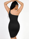 One-Shoulder Tummy Control Shaper Dress