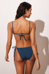 Scoop Neck One Piece Strappy Backless Swimsuit
