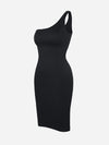 One-Shoulder Tummy Control Shaper Dress