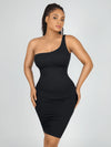 One-Shoulder Tummy Control Shaper Dress