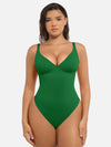 V-Neck Tummy Control Sculpt Bodysuit