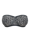 Leopard Unlined Strapless Minimizer Bra