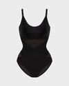Criss-Cross Mesh Sculpting Bodysuit