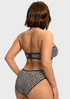 Leopard Unlined Strapless Minimizer Bra