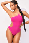 Sexy One shoulder One-Piece Swimsuit